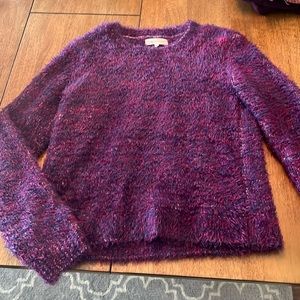 VERY fuzzy purple Lou & Grey Loft sweater. Size medium. Never worn